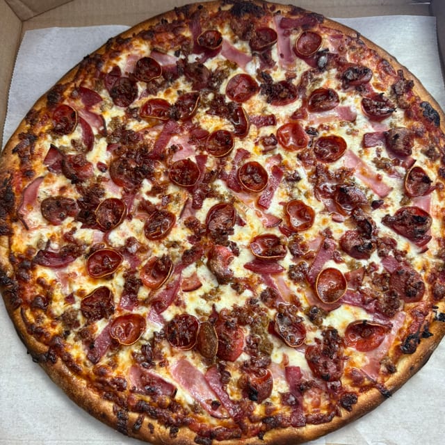 Meat Lovers Specialty Pizza.