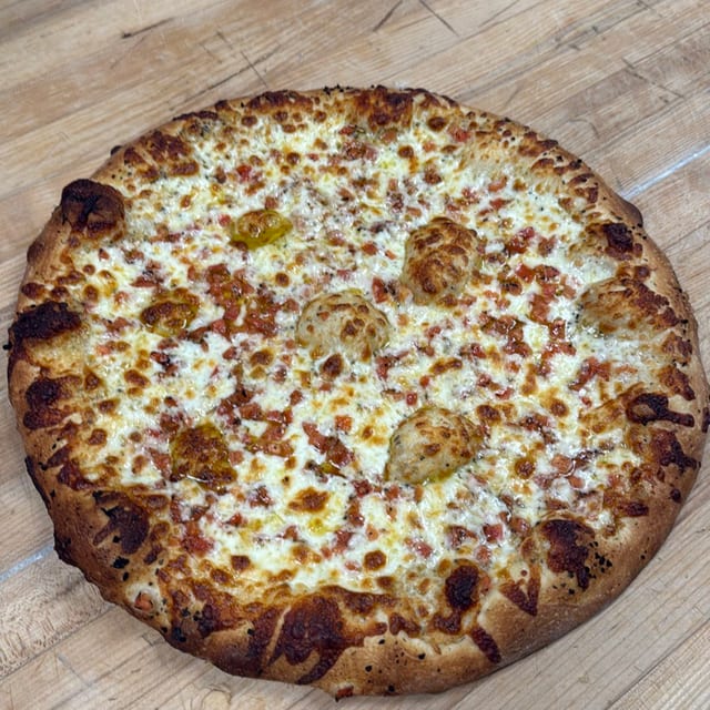White Specialty Pizza.
