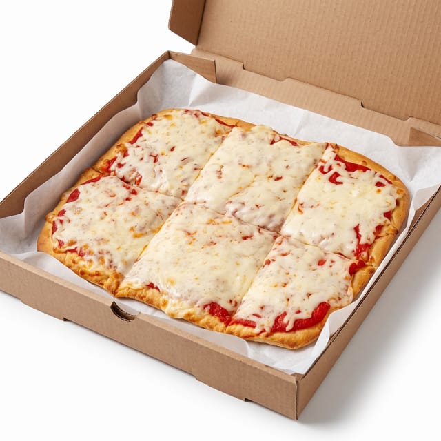 (6 Cut) Square Pizza.