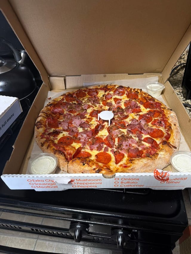 Meat Lovers Specialty Pizza.