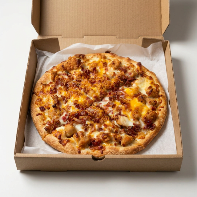 Chicken Bacon Ranch Specialty Pizza.