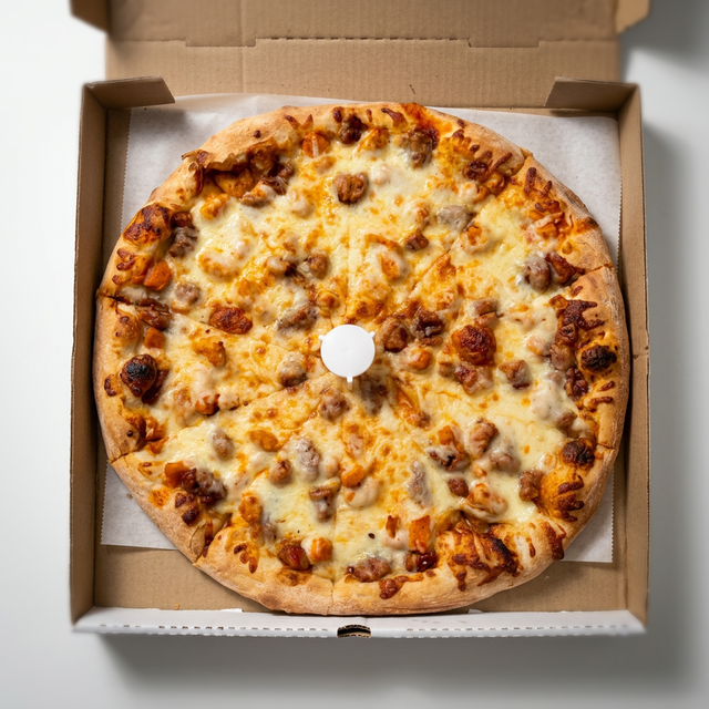 Bruce All Mighty Specialty Pizza.