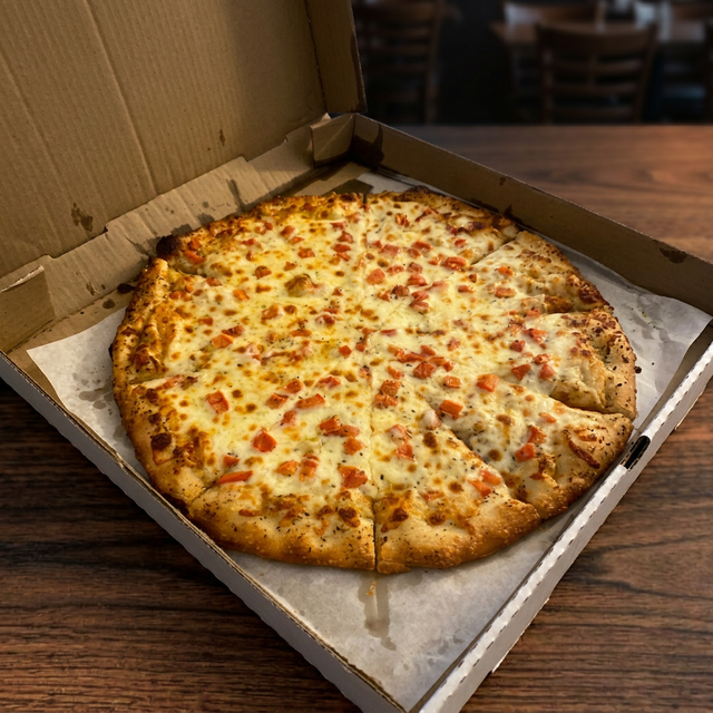 White Specialty Pizza.